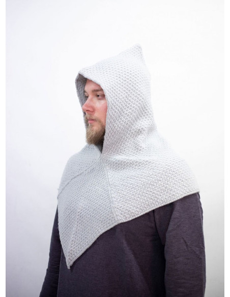 Gugel medievale lavorato a maglia in...