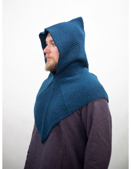 Gugel medievale lavorato a maglia in...