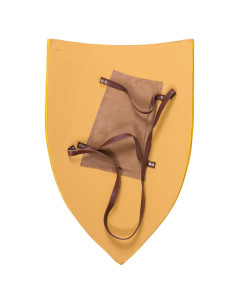 Scudo medievale Roberto I di Scozia, legno dipinto 2