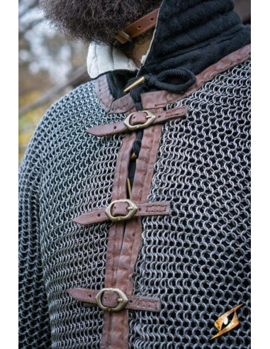 Cotta di maglia del Capitano medievale, finitura naturale ⚔️ Negozio  Medievale