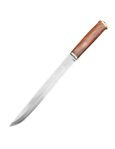 Coltello vichingo Seax con fodero in pelle