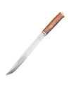 Coltello vichingo Seax con fodero in pelle