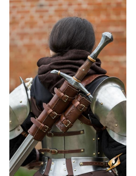 Doppio tahalí per schienale in pelle...