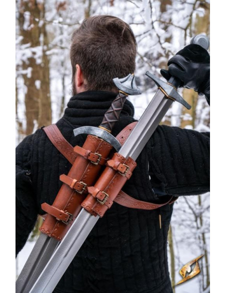 Doppio tahalí per schienale in pelle...