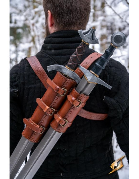 Doppio tahalí per schienale in pelle...