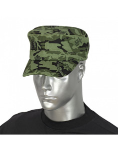 Speciale berretto militare mimetico verde, regolabile con velcro