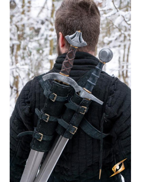 Doppio baldric per la schiena, LARP