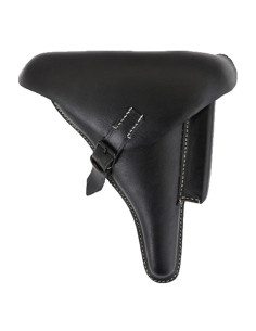 Fondina per pistola tedesca WWII P08, pelle nera