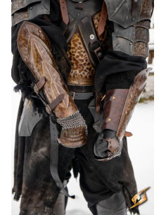 Bracciali in acciaio Orc Assault, LARP