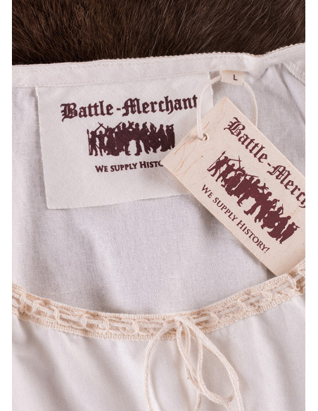 Blusa medievale a maniche corte Aren,...