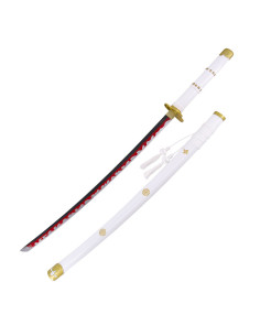 Katana decorativi Im Zoro di One Piece, grip bianco