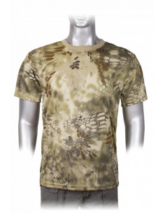 T-shirt militare mimetica Barbariche Coyote Python in manica corta