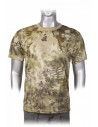 T-shirt militare mimetica Barbariche Coyote Python in manica corta