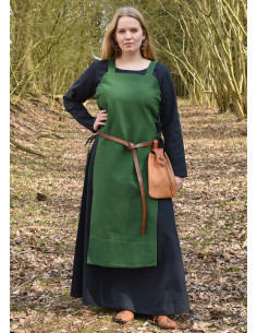 Grembiule vichingo Tina in cotone, colore verde 2