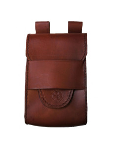 Marsupio medievale in pelle