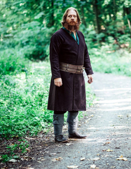 Tunica vichinga aperta in lana,...