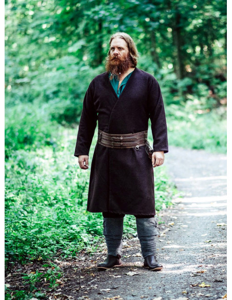 Tunica vichinga aperta in lana,...