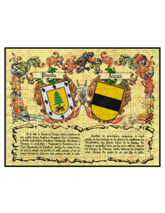 Puzzle con cornice Heraldic Shields 2 Cognomi