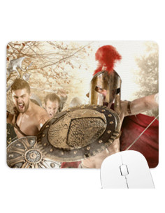 Tappetino mouse rettangolare lotta Spartans (23,5x19,5 cm)