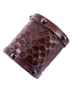 Bracciale in pelle per guerriero, 1 unità, 8x19 cm.