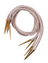 Gioco 5 corde intrecciate con punte in ottone