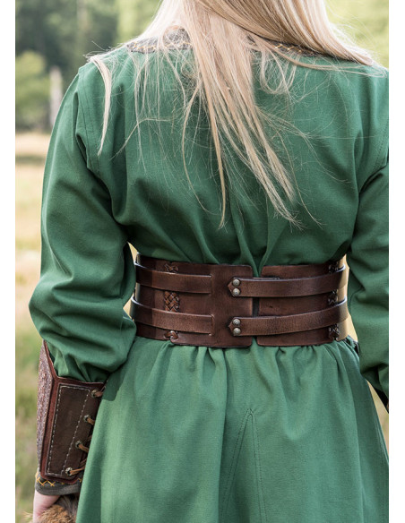 Cintura doppia in pelle medievale...