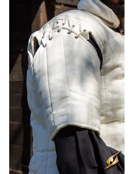 Gambeson medievale a maniche corte...