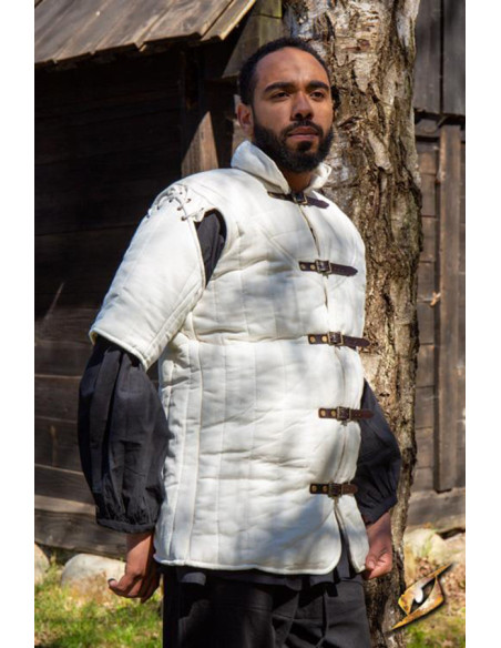 Gambeson medievale a maniche corte...