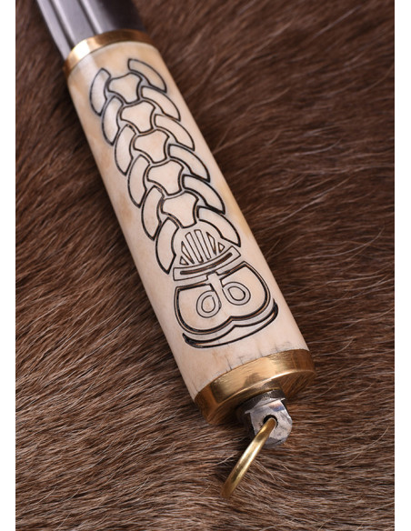 Coltello Seax o Viking con manico in...