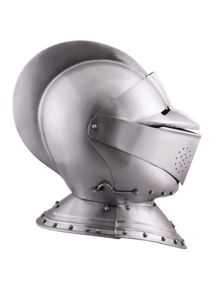 Elmo medievale inglese chiuso del XVI...