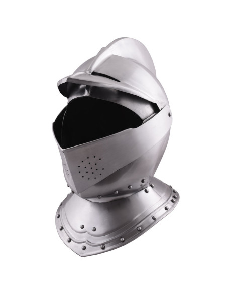 Elmo medievale inglese chiuso del XVI...