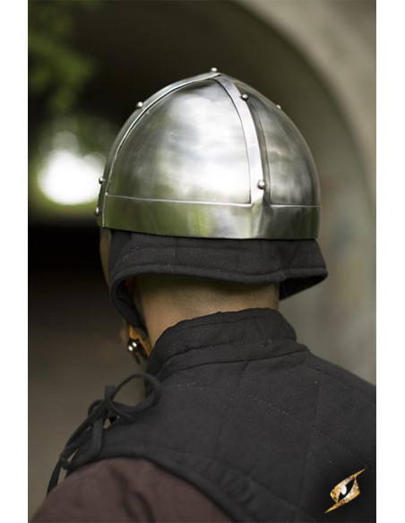 Elmo vichingo con maschera, finitura...