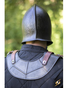 Gorgiera medievale Drake semplice, finitura oscura epica 2