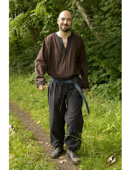 Pantaloni medievali basici neri, Epic...
