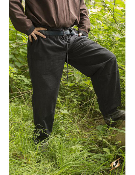 Pantaloni medievali basici neri, Epic...
