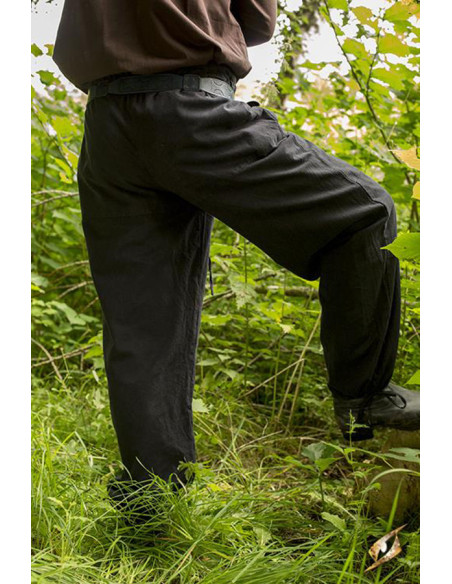 Pantaloni medievali basici neri, Epic...