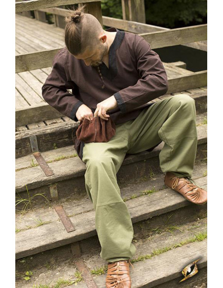 Pantaloni medievali di base in verde,...