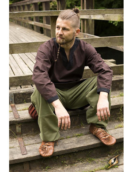 Pantaloni medievali di base in verde,...