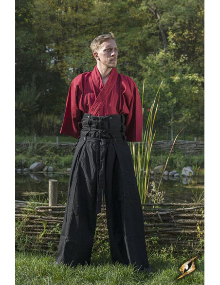 Pantaloni neri da samurai giapponesi,...