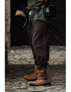 Pantaloni medievali Dirk, colore marrone 2