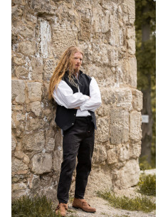 Pantaloni medievali dal taglio dritto, colore nero 2