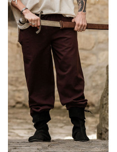 Pantaloni medievali Arvo, colore marrone