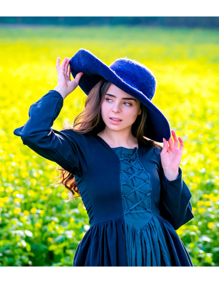 Abito medievale Medusa, nero-blu