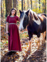 Abito medievale donna Enin, colore rosso