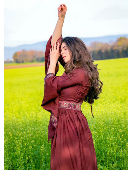 Abito da nobiltà medievale, rosso...