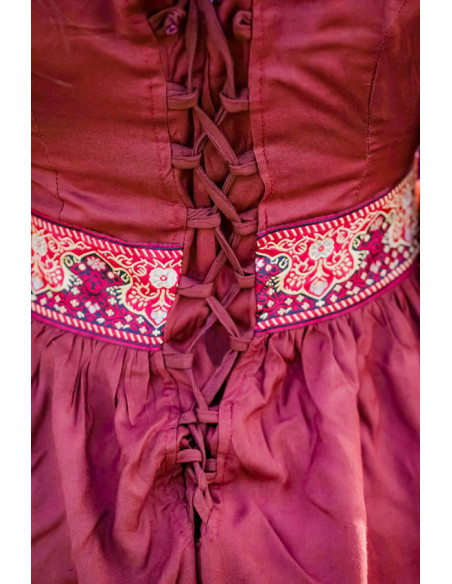 Abito da nobiltà medievale, rosso...