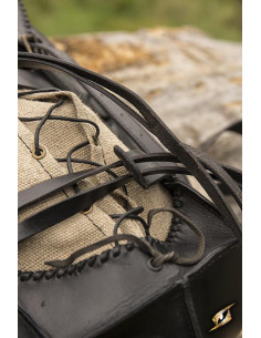 Zaino da avventuriero medievale di colore nero 2