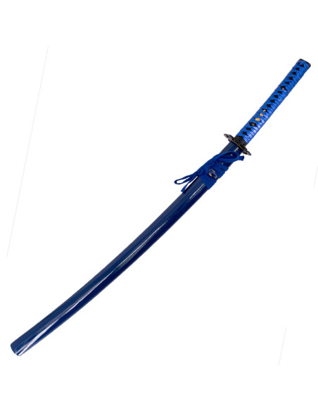 Katana blu pratica base con scatola