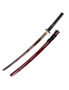 Katana pratica rossa base con scatola