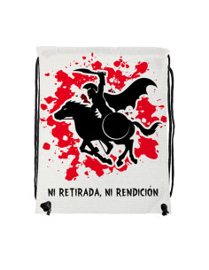 Borsa con coulisse guerriero spartano a cavallo (34x42 cm.) 2